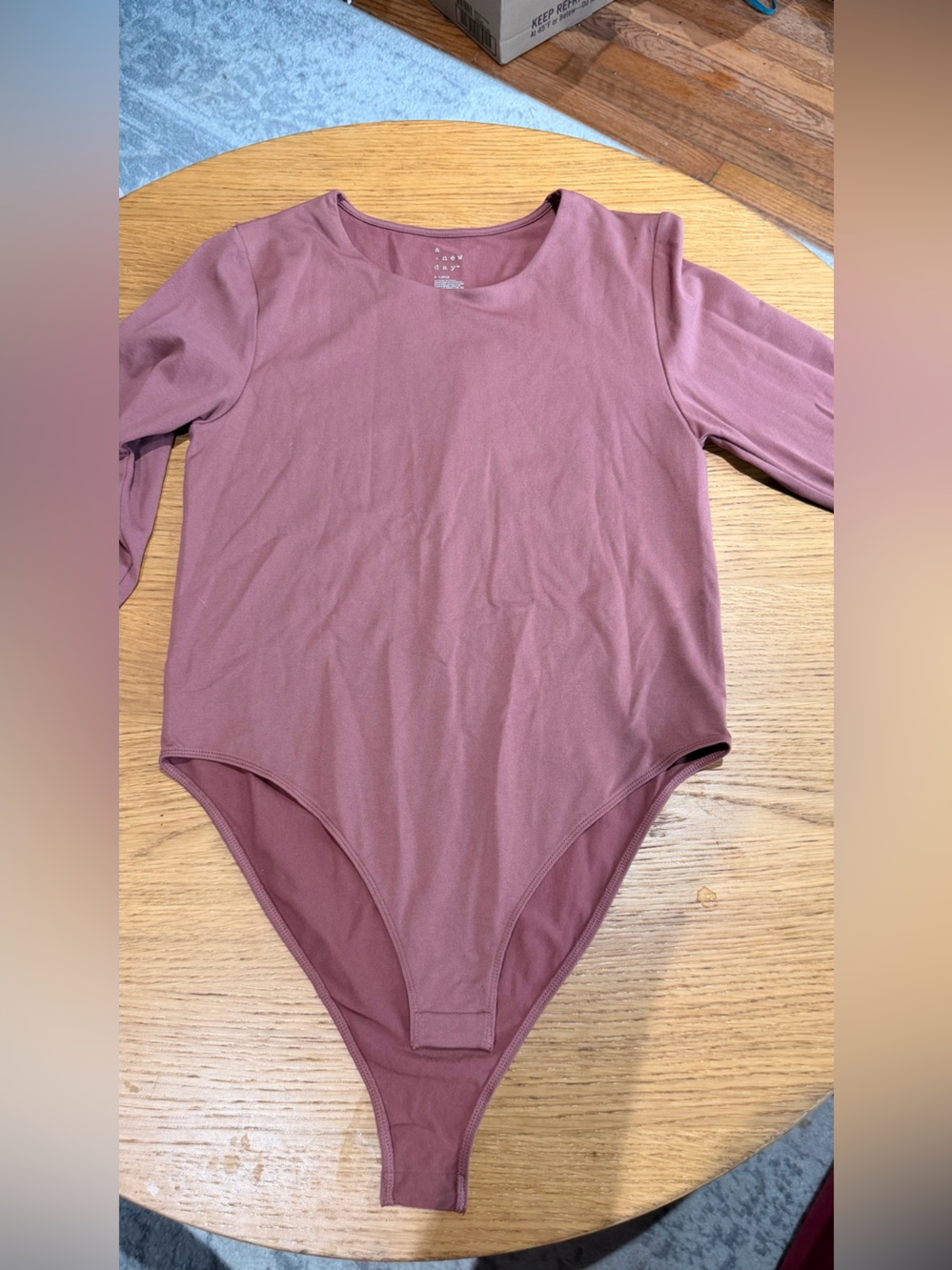a new day Mauve Long Sleeve Bodysuit